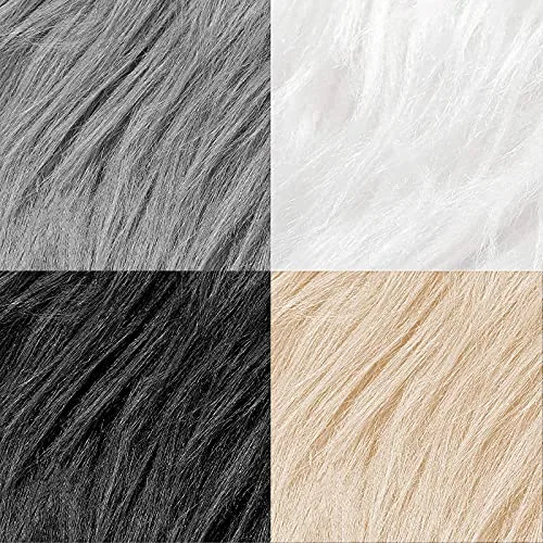 Tatuo 4-Piece Faux Fur, 10 x 10 in, 4 colors