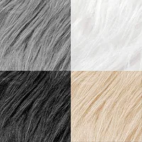 Tatuo 4-Piece Faux Fur, 10 x 10 in, 4 colors