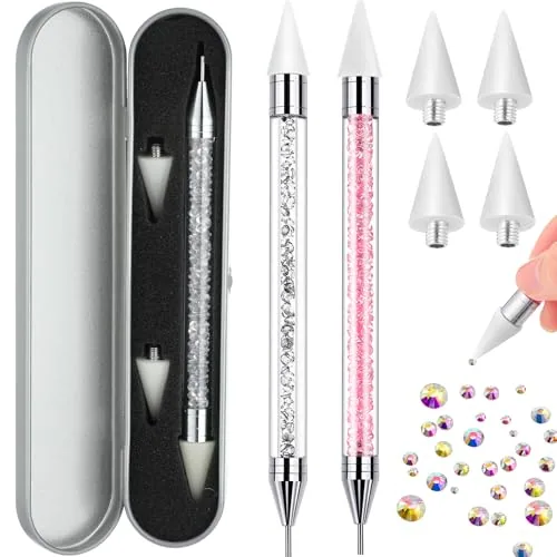 Tatuo 2-Piece Rhinestone Picker Dotting Pen, 2 colors
